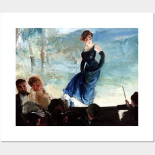 High Resolution Everett Shinn Painting Concert Stage 1903 Posters and Art